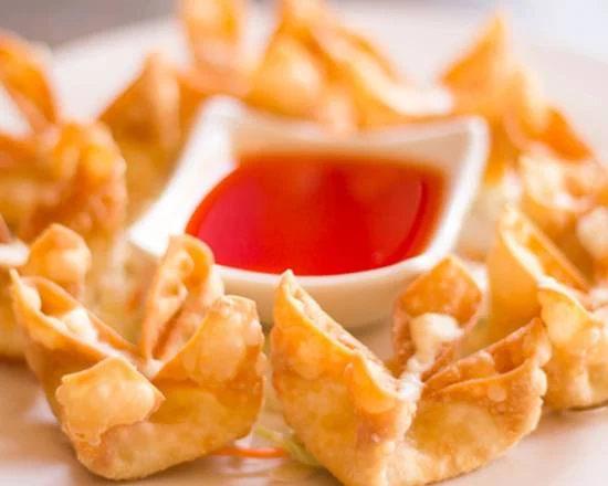 fried shrimp wontons 6 pcs 炸鮮蝦餛飩